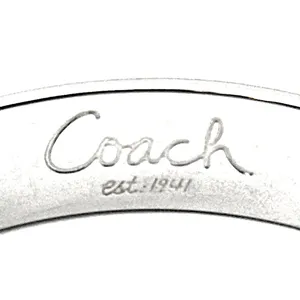 COACH Signature C Logo Silver Tone Bangle Bracelet NWT thumbnail 4
