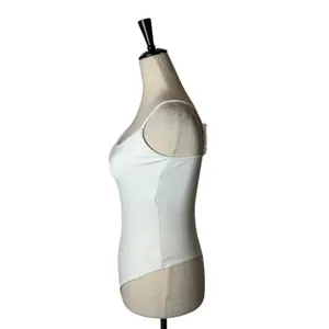 Good American Bodysuit Womens Small White Scoop‎ Neck Adjustable Straps Layering thumbnail 5