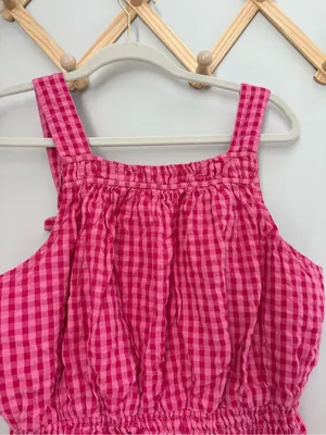 Anthropologie Somerset Gingham Romper size Large thumbnail 3