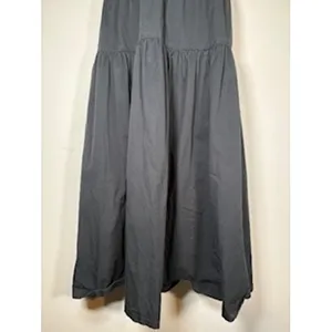 Urban Outfitters Strapless Maxi Dress Gray Tiered Smocked Cotton Fall Small thumbnail 4