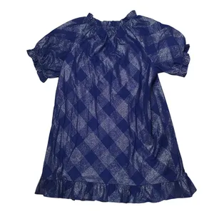 Hill House The Katherine Nap Dress in Navy Blue Glitter Check thumbnail 2