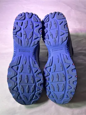 Skechers Gray Athletic Walking Shoe with Purple & Light Blue Accents thumbnail 9