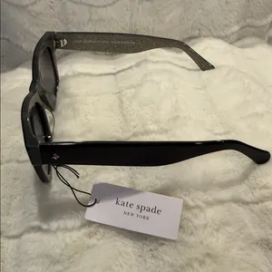 Kate Spade ♠️ Aimee | Glitter Black Sunglasses thumbnail 2
