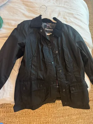 Black Barbour Waxed Jacket thumbnail 1