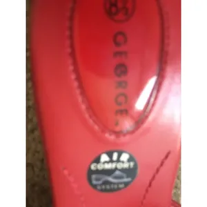 George Women's Red Slides Sandals Slip On Slides Shoes Size 8.5 thumbnail 6