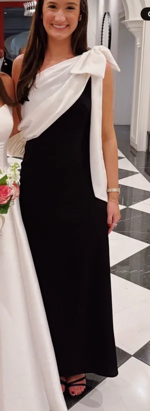 Black and white formal gown thumbnail 1