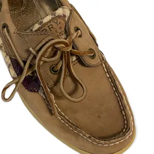Boat Shoes in Tan and Plaid Size 8M thumbnail 3