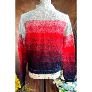 Red Ombre Long Sleeve Mock Neck Soft American Eagle Outfitters Sweater size M thumbnail 10