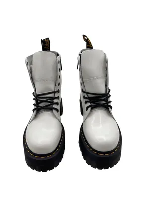 Dr. Martens Women Size 9 Jadon Lace-Up White Chunky Sole Platform Boots Combat thumbnail 7