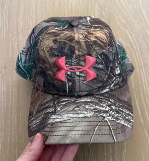 Under Armour Camo Hat in Brown and Pink thumbnail 1