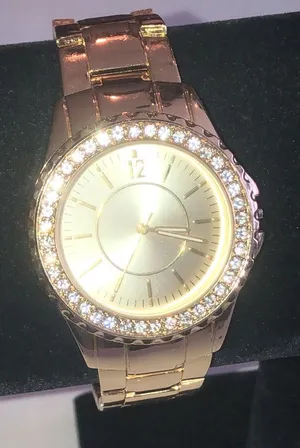 Elegant Gold Tone Rhinestone Women's Watch thumbnail 1