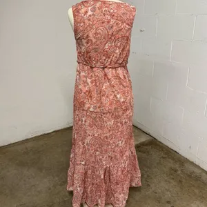 Bohemian paisley floral flowy maxi dress thumbnail 3