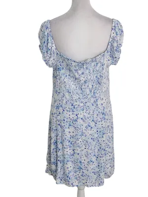 Aeropostale Blue Floral Print Mini Dress Size XL NWOT thumbnail 2