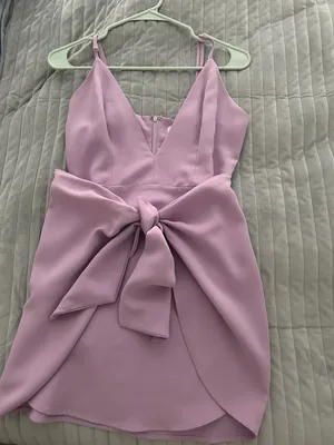 Tobi Lavender Tie Cocktail Dress thumbnail 1