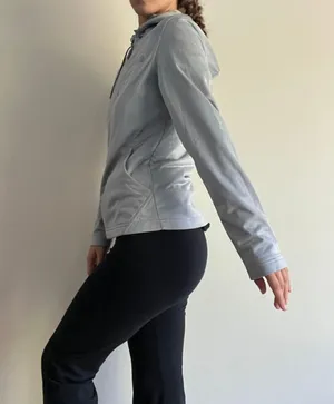 The North Face Grey Essential Zip Up Sweatshirt thumbnail 2