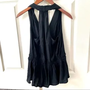 Ella Moss Gauzy rope tank black halter top thumbnail 15
