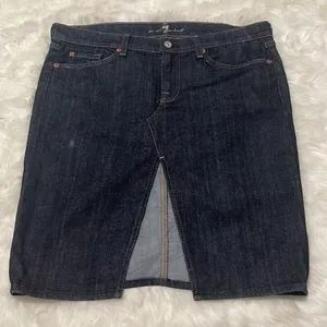 7 For All Mankind Roxy Denim Jean Skirt Y2K Minimalist Capsule 32 14 thumbnail 2
