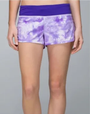Lululemon Run: Speed Short Purple Tie Dye size 8 thumbnail 1