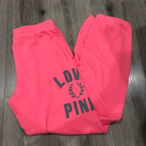 Victoria’s Secret Pink Love Pink Sweatpants XS Bright Pink Full Length thumbnail 1