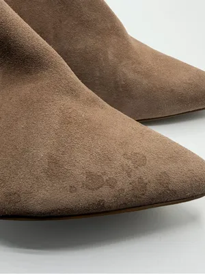 Steven by Steve Madden Bergen Taupe Suede Pointed Toe Booties Women’s 7.5 thumbnail 10