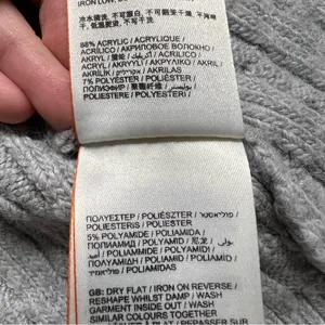 Superdry Grey Chunky Cable Knit Oversized Open Cardigan Size 4 EUC thumbnail 4