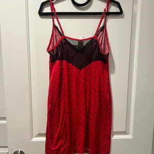 Secret Treasures Red Chemise with Black hearts thumbnail 2