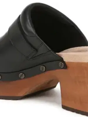 Uggs vintage Black Leather Studded Clog Heels - Women thumbnail 10