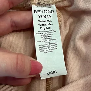 Beyond Yoga Heather Rib Street Jogger Pink Salmon‎ Size Large thumbnail 7