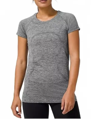 Lululemon Swiftly Tech Short-Sleeve Shirt Hip Length Heathered Gray Women's 10 thumbnail 1