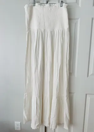 Anthropologie The Marisol Smocked Gauze Maxi Dress, Size XL thumbnail 8