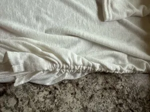 white long-sleeve ruched bodycon mini dress thumbnail 3