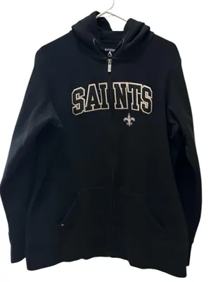 New Orleans Saints Antigua zip up hoodie jacket XXL women’s thumbnail 2