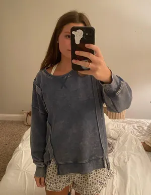 New in hoodie Blue Size M thumbnail 1