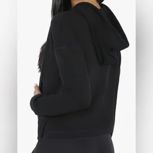 90 Degrees Zip-Up Cropped Hoodie - NWOT - Size XL thumbnail 2