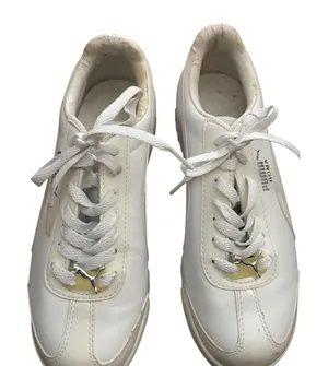 Puma Roma Women's White Leather‎ Sneakers Shoes Size 6 US 36 EU thumbnail 1