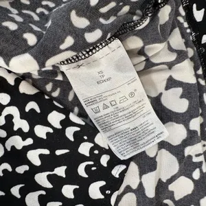 Banana Republic Shift Dress Black White Womens X-Small V-Neck 3/4 Balloon Sleeve thumbnail 8