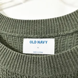 Old Navy XL Sweater Green Striped Crew‎ Raglan Academia Fall Knit Office 810 thumbnail 7