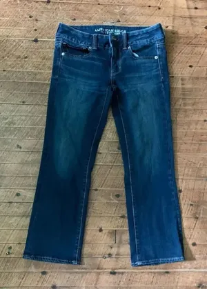 American Eagle Artist Crop dark wash normcore size 4 jeans thumbnail 1