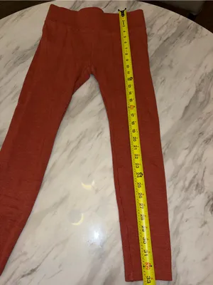Lou & Grey for LOFT Terracotta Rust Knit Pocket Leggings Size S thumbnail 3