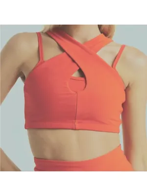 Year of Ours Black Crisscross Double-Strap Crop Bralette thumbnail 2
