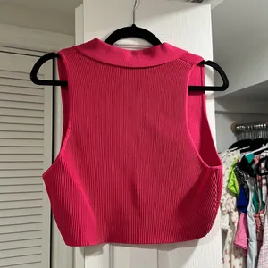 Babaton by Aritzia Sculpt Knit Polo Top Pink XL thumbnail 7
