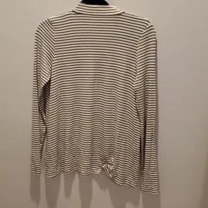 American Eagle soft & sexy rib white & black stripe top thumbnail 2