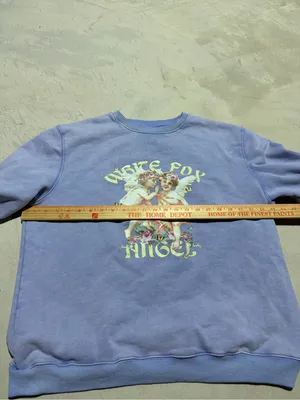White fox boutique angel Vintage-Style Lavender Graphic Crewneck Sweatshirt s/m thumbnail 6