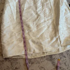 Lulus Enchanting Bombshell Cream Floral Jacquard Strapless Mini Dress Medium NWT thumbnail 7
