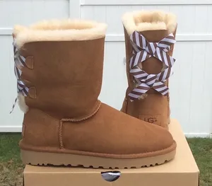 UGG Bailey Bow II Diagonal Stripe Boots thumbnail 1