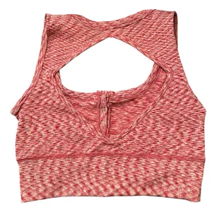 Nwot Free People Fp Movement Red Cropped Button Up Top thumbnail 5