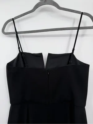 WAYF Spaghetti Strap Wide Leg Jumpsuit Womens M Black V Neck Formal thumbnail 6