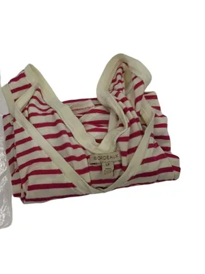 Women's Bordeaux Small Pink and White Stripe Tank Top 11c thumbnail 7