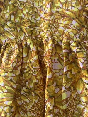 Kika Vargas for Target Women’s Puff-Sleeve Floral Print Dress in Mustard Yellow thumbnail 4