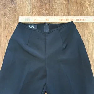 VTG I.N. San Francisco Black High Waisted Dress Pants Trousers Size 7 USA Career thumbnail 3